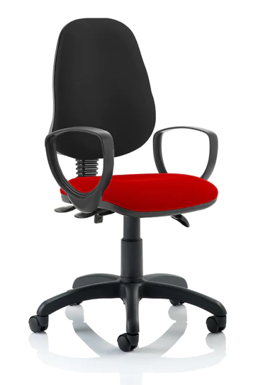 Eclipse 3 Plus Fabric Operator Office Chair - Optional Colour and Armrests