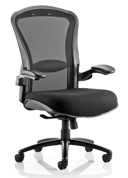 Houston Fabric and Mesh Heavy Duty Office Chair - Up to 32 Stone