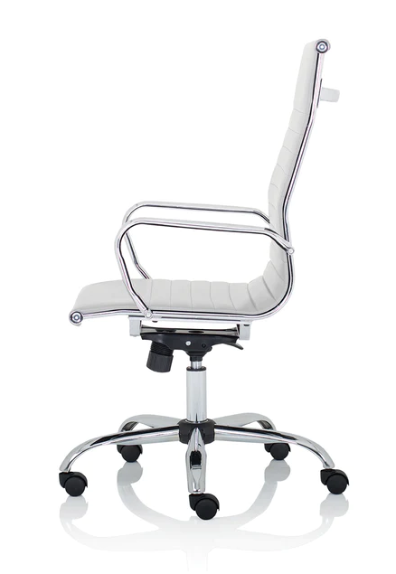 Nola High Back Modern Office Chair - Black or White Option