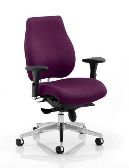 Chiro Plus Fabric Ergonomic Office Chair - Recommended by Leading UK Chiropractor Doctor