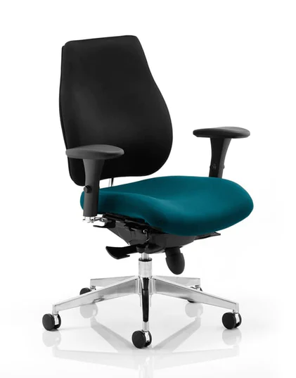 Chiro Plus Fabric Ergonomic Office Chair - Recommended by Leading UK Chiropractor Doctor