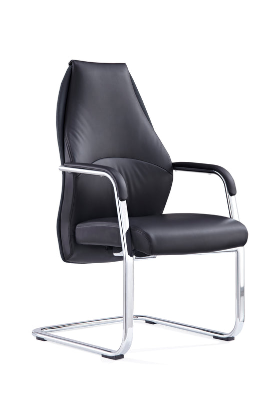 Mien High Back Bonded Leather Cantilever Visitor Chair