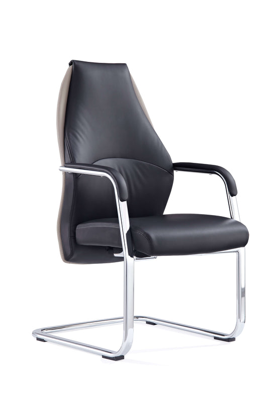 Mien High Back Bonded Leather Cantilever Visitor Chair