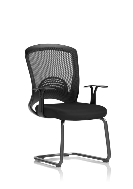 Astro Mesh Back and Fabric Seat Cantilever Visitor Chair