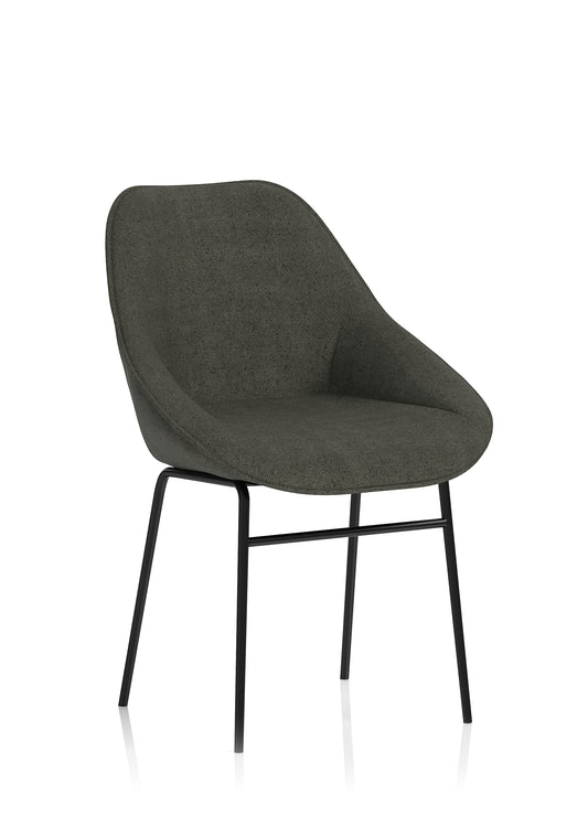 Hepscott Bistro Fabric Stool - Charcoal or Blue Colour Option