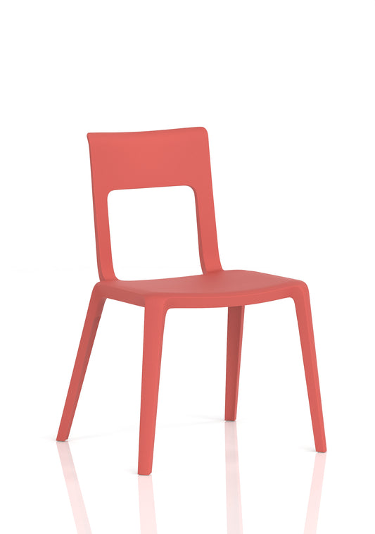 Nest Edge Stacking Cafe & Bistro Chair - Red, White, Grey or Green Option