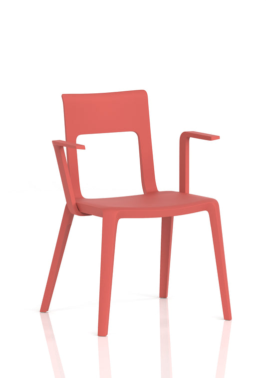 Nest Edge Stacking Cafe & Bistro Chair - Red, White, Grey or Green Option