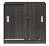 Budget Modern Grey Oak Sliding Door Low Storage Cupboard - CF-750P