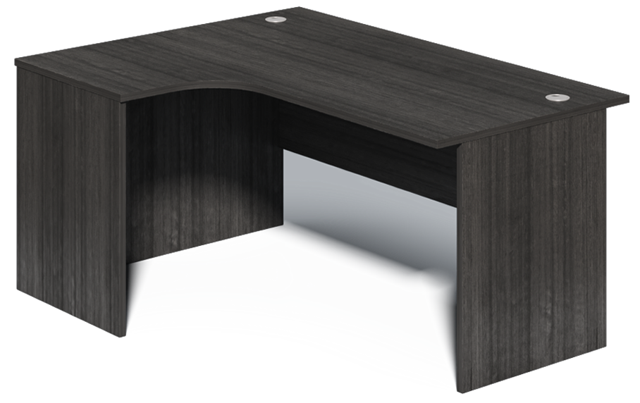 Modern Grey Oak Left Hand Corner Office Desk - 1600mm - CF-1612A