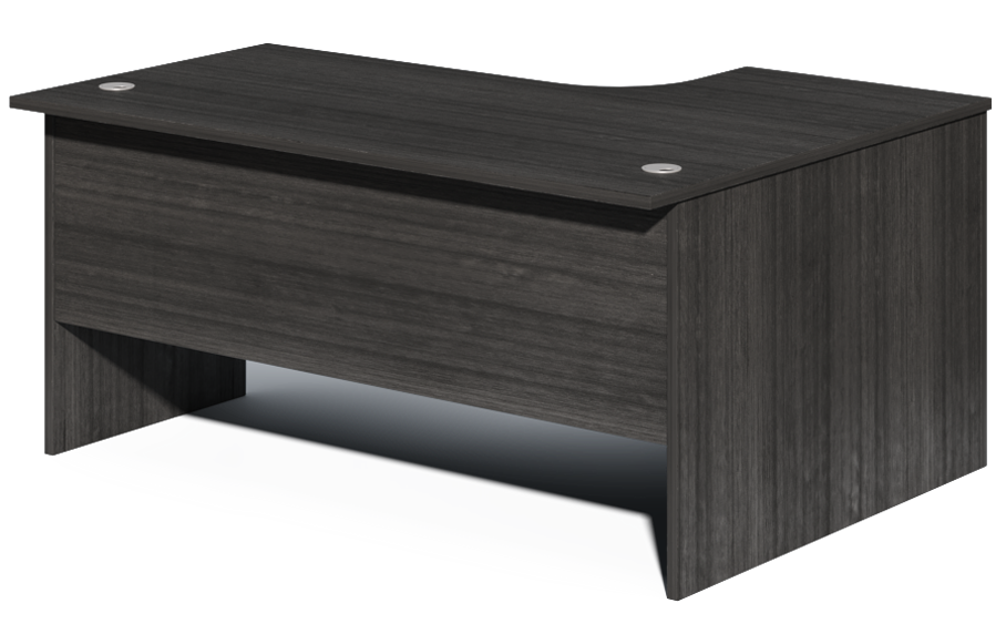 Modern Grey Oak Left Hand Corner Office Desk - 1600mm - CF-1612A