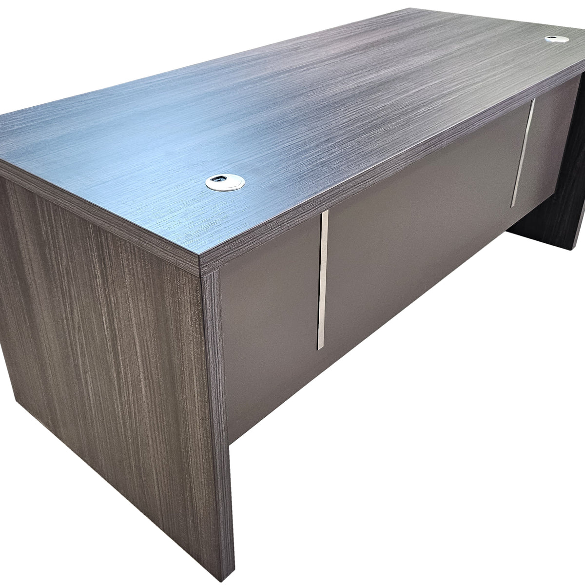 Modern Grey Oak Veneer Executive Office Desk 2000mm DG17D20GR Order Office Furniture