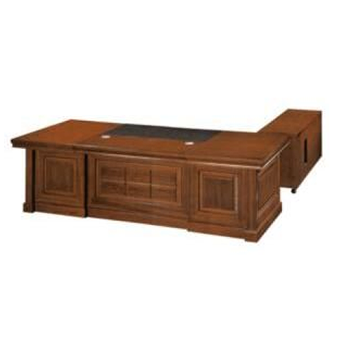Traditional Executive Desk with Pedestal and Return - 2000mm / 2200mm / 2400mm - EMP-DSK82