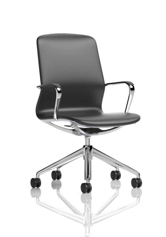 Lucia Medium Back Executive Office Chair - Optional Wheels or Gliders