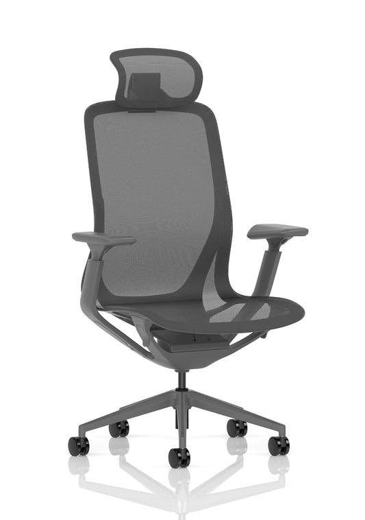 Lumo Executive Mesh Chair with Optional Headrest - Four Colour Options