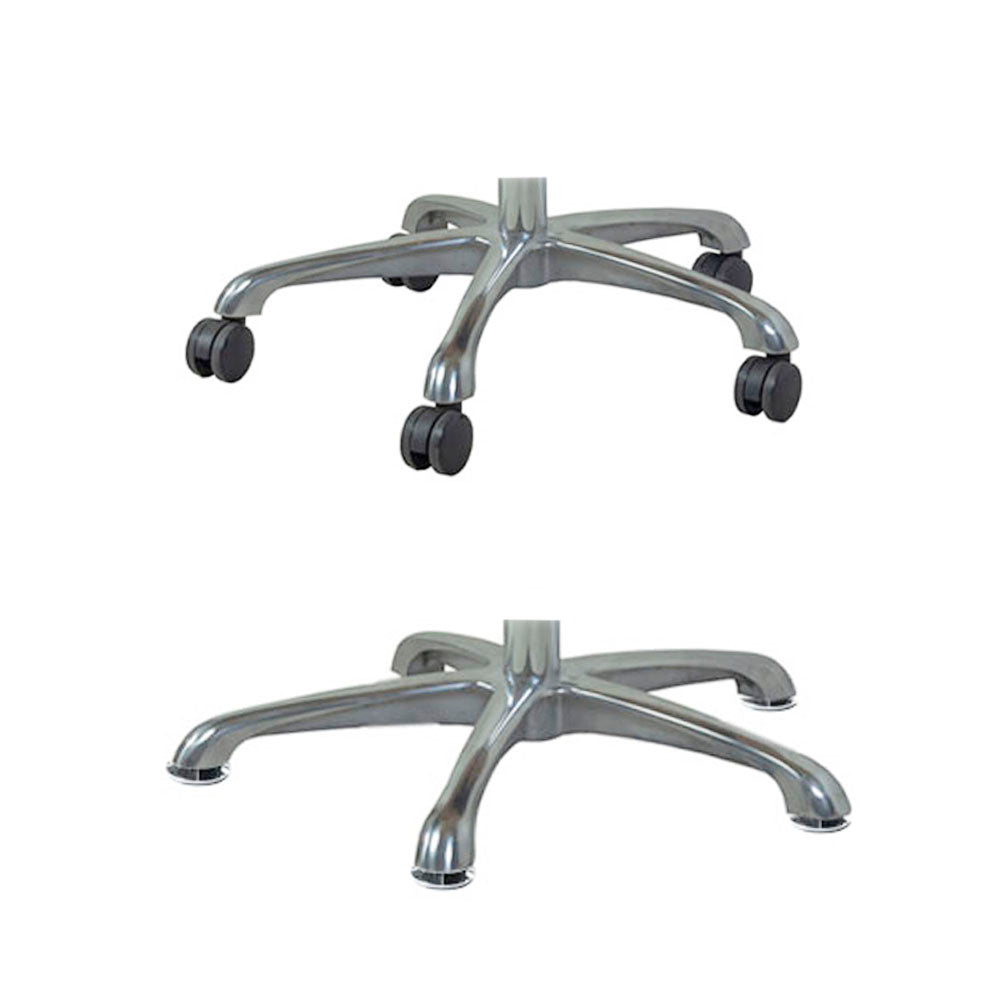 Modern Faux Leather Office Chair with Grey Wood Veneer Shell - Grey - PC211