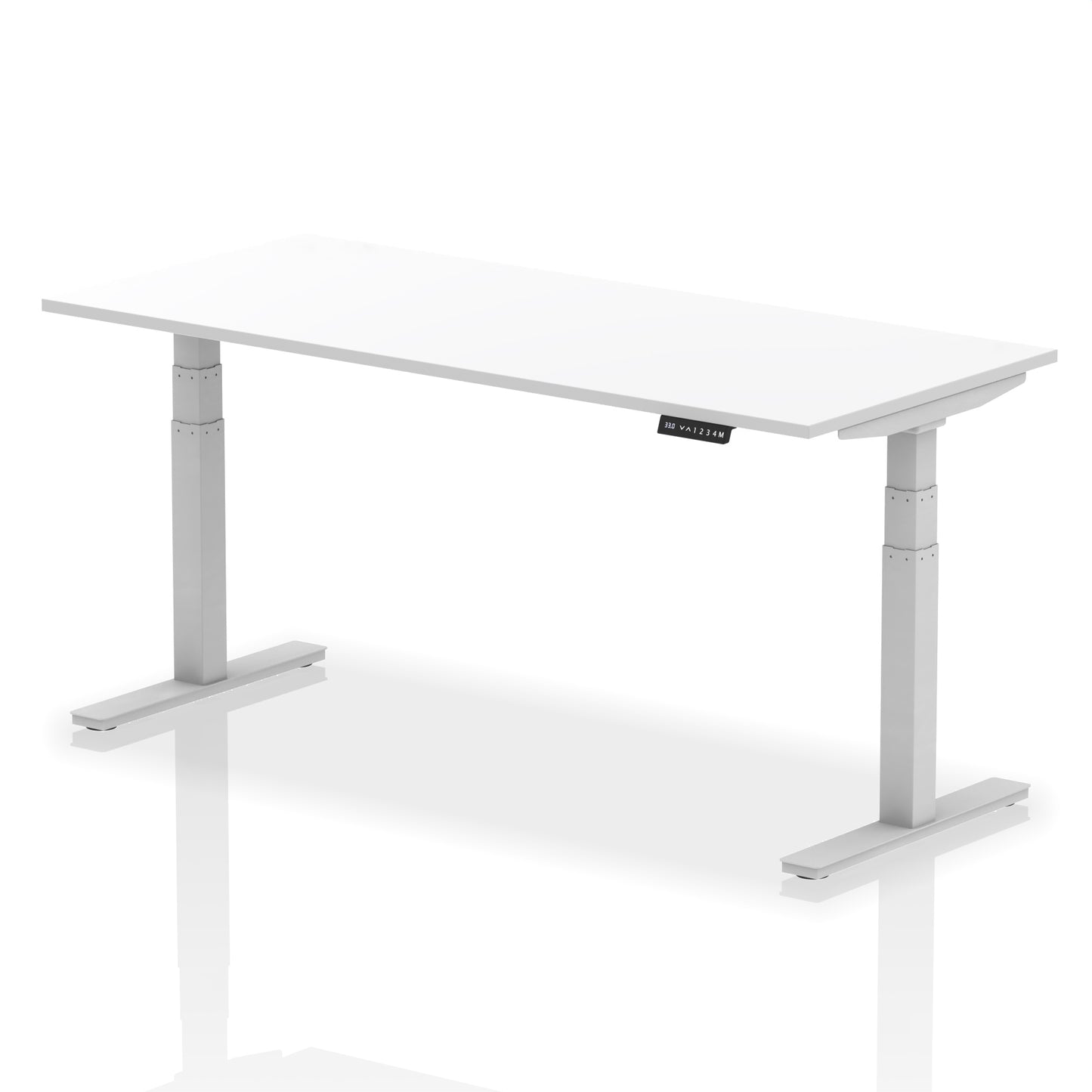 Air Height Adjustable Desk without Cable Ports - 1200mm, 1400mm, 1600mm, 1800mm - Multiple Colour Options