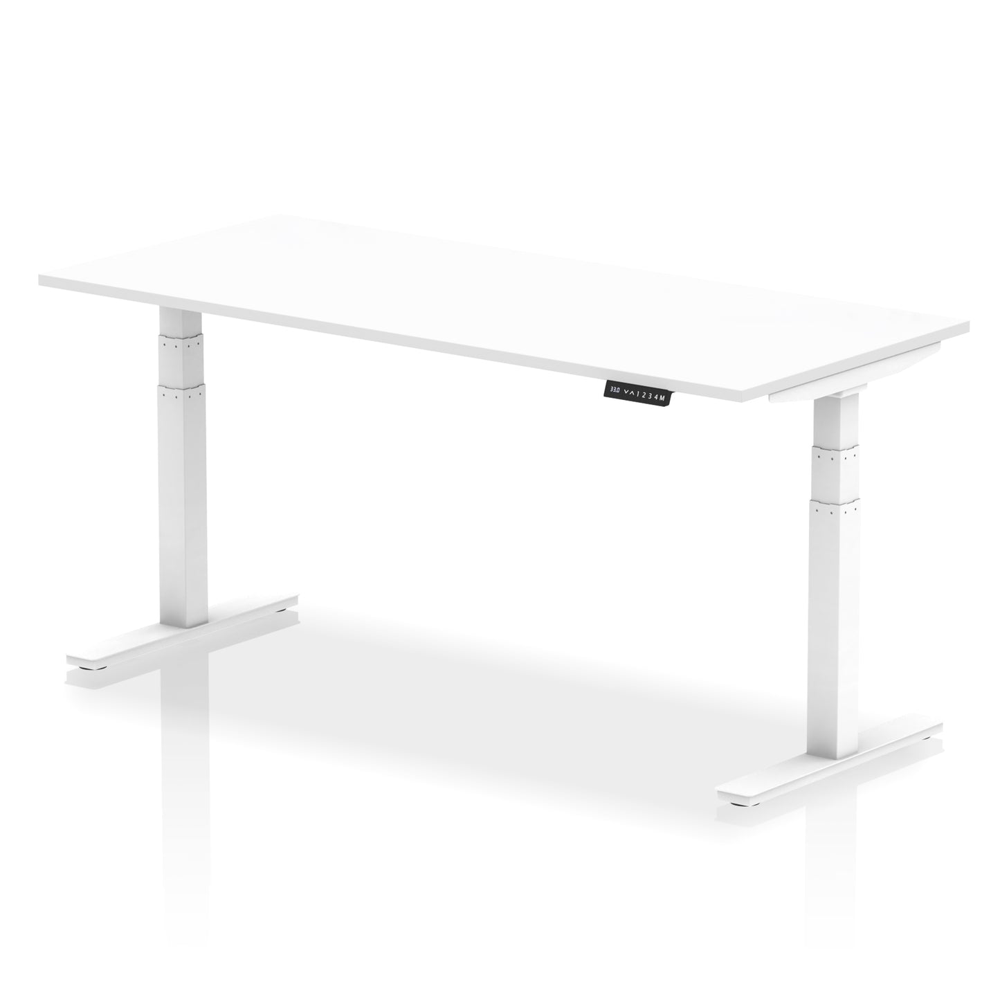Air Height Adjustable Desk without Cable Ports - 1200mm, 1400mm, 1600mm, 1800mm - Multiple Colour Options