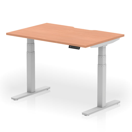 Air Scalloped Edge Height Adjustable Office Desk - 1200mm, 1400mm, 1600mm - Multiple Colour Options Available