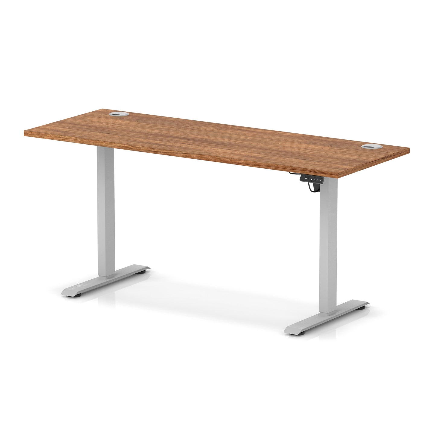 Air Lite Height Adjustable Slimline Desk With Cable Ports - 7 Table Top Colours and 4 Sizes