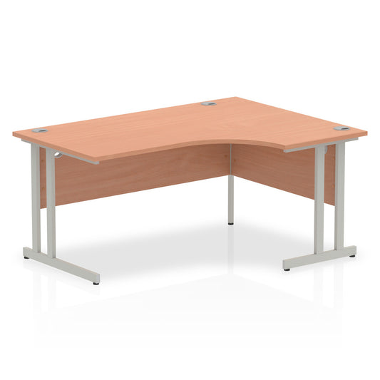 Impulse Right Hand Crescent Desk Cantilever Leg - 1600mm - Multiple Colour Options