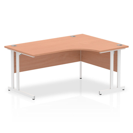 Impulse Right Hand Crescent Desk Cantilever Leg - 1600mm - Multiple Colour Options
