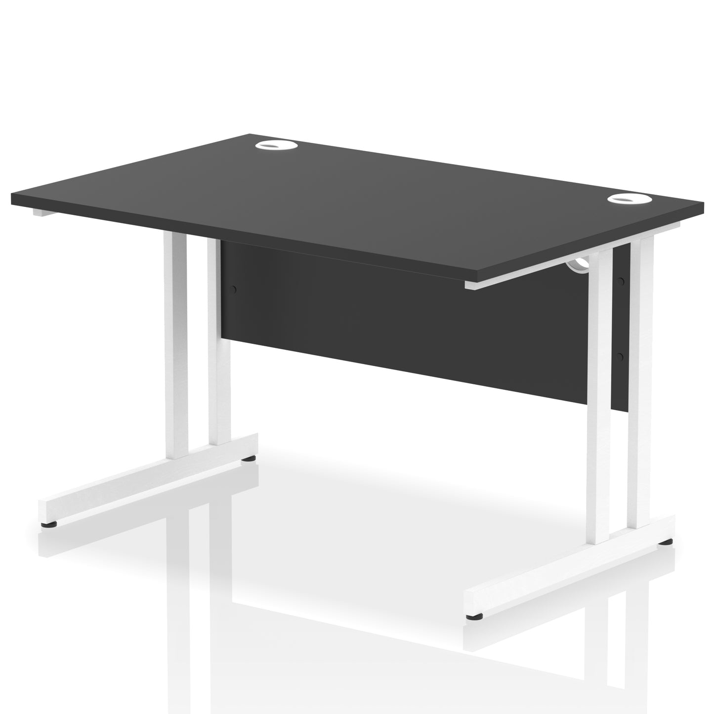 Impulse Straight Desk Cantilever Leg - 1200mm - Multiple Colour Options