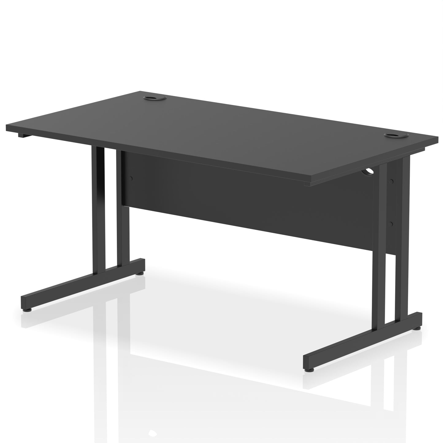 Impulse Straight Desk Cantilever Leg - 1400mm - Multiple Colour Options