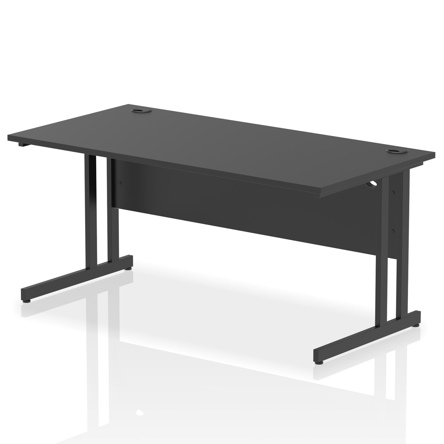 Impulse Straight Desk Cantilever Leg - 1600mm - Multiple Colour Options