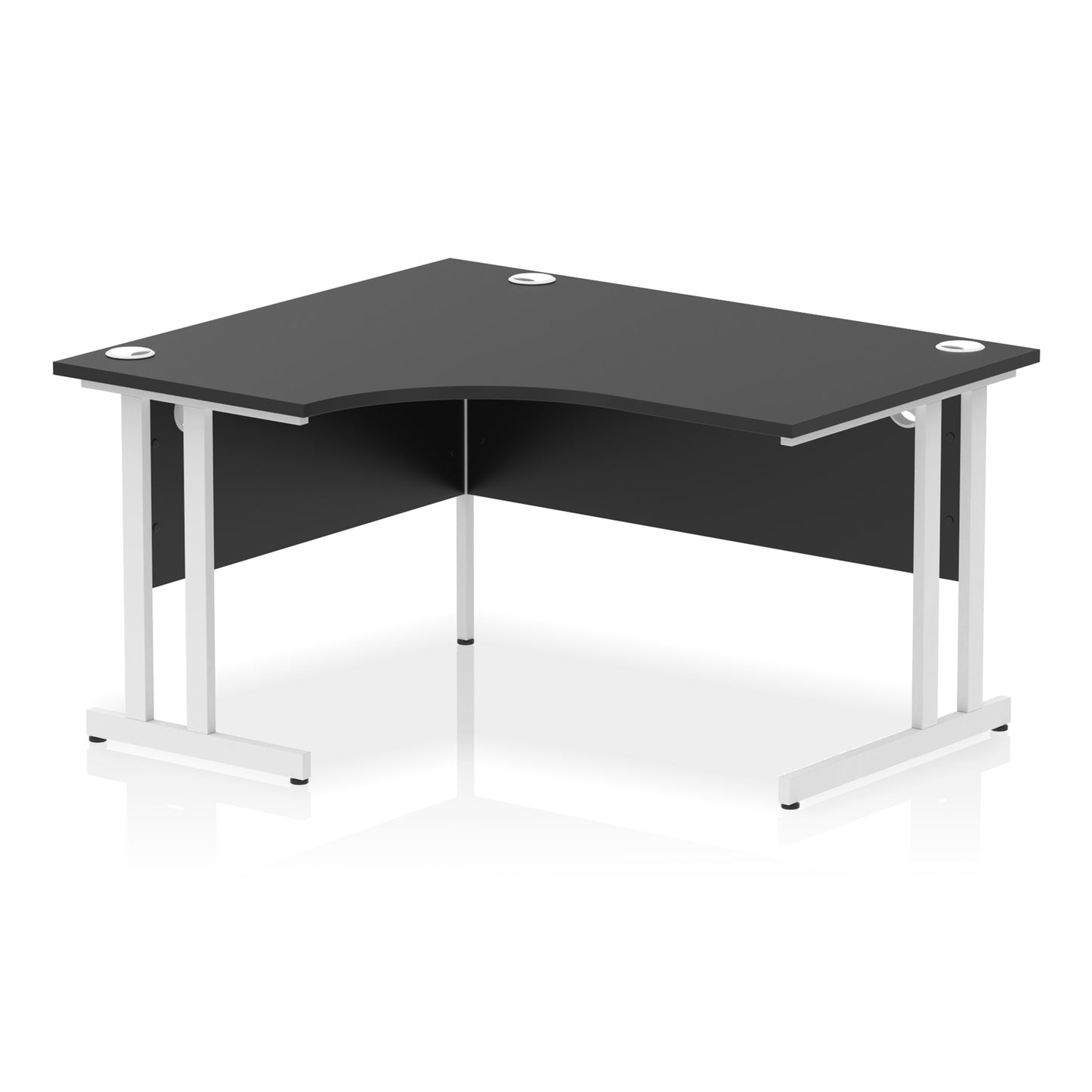 Impulse Left Hand Crescent Desk Cantilever Leg - 1400mm - Multiple Colour Options