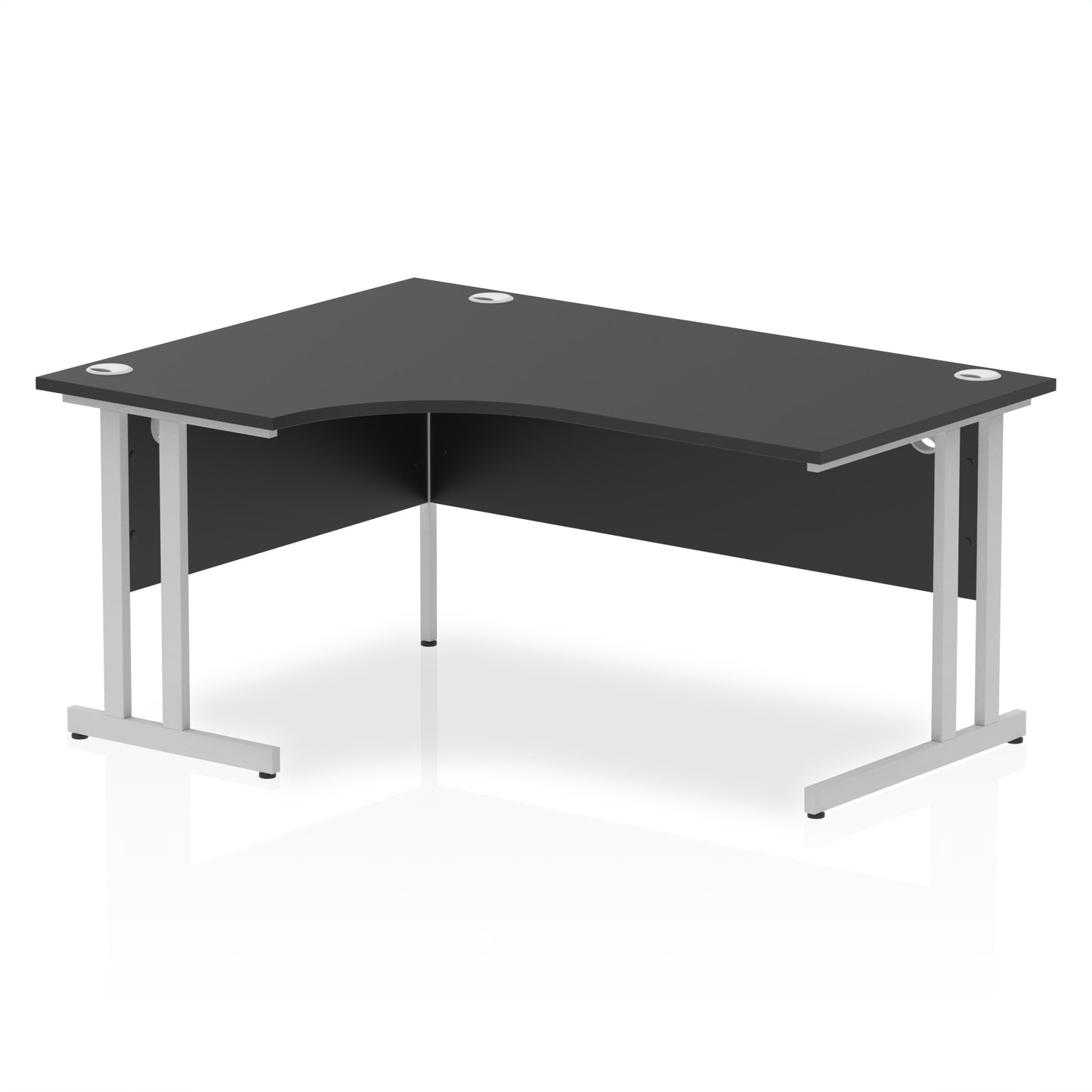 Impulse Left Hand Crescent Desk Cantilever Leg - 1600mm - Multiple Colour Options
