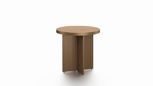 Modern Walnut Round Meeting Table - Multiple Sizes - 800mm, 1000mm, 1200mm, 1500mm - ROUND-WALNUT