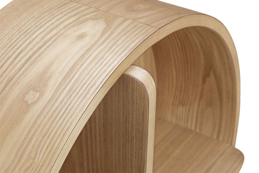 Contemporary Open Wall Shelf in Oak - 510mm - JF713