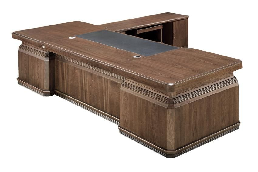 Substantial Traditional Executive Office Desk with Pedestal and Return - 2400mm / 2600mm / 2800mm /  3200mm - DSK-K4J261