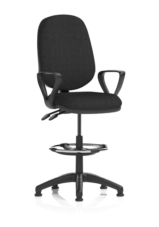 Eclipse Plus II Task Operator Office Chair with Hi Rise Draughtsman Kit - Available in 20 Colour Choices