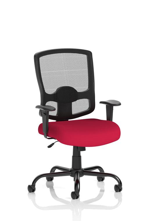 Portland HD High Back Heavy Duty Task Operator Office Chair with Height Adjustable Arms - Available in 20 Colour Choices