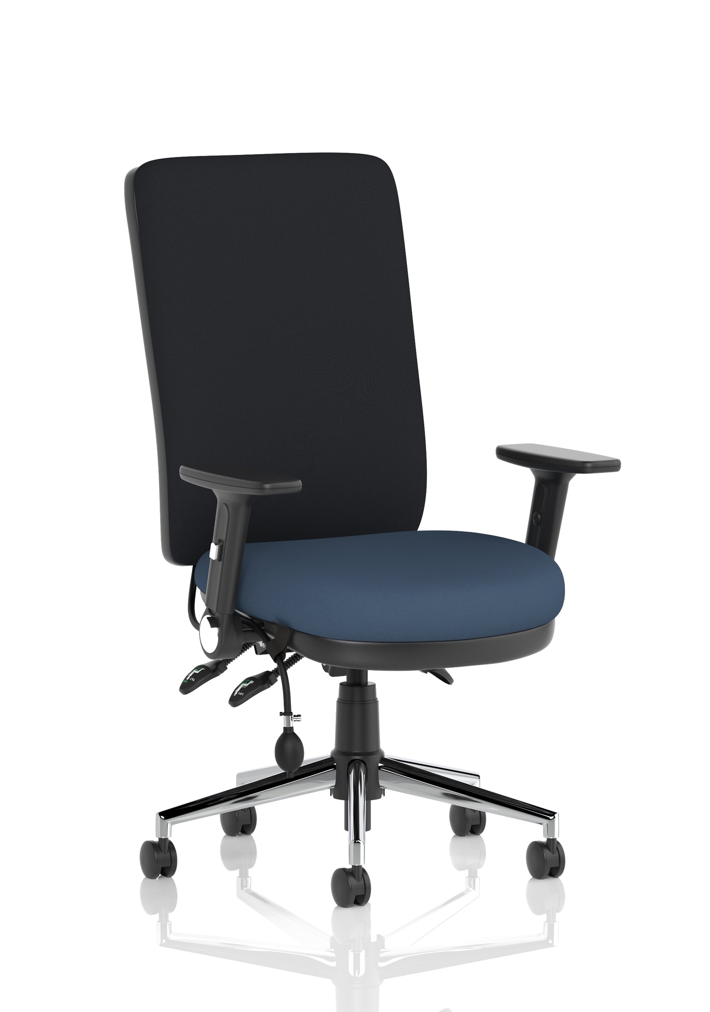 Chiro High Back Fabric Task Operator Office Chair - Available in 20 Colour Choices