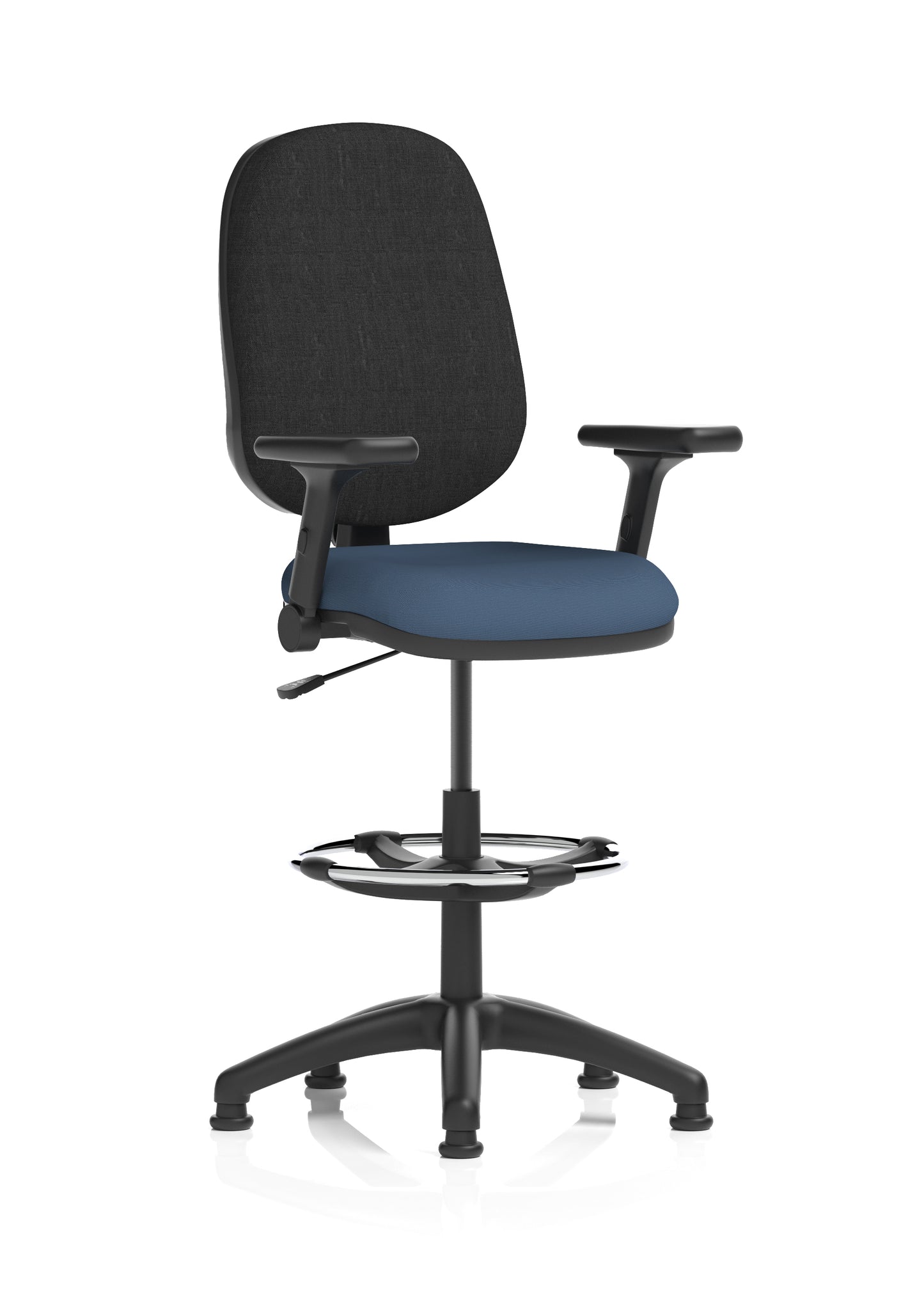 Eclipse Plus I Medium Back Fabric Task Operator with Hi Rise Draughtsman Office Chair
