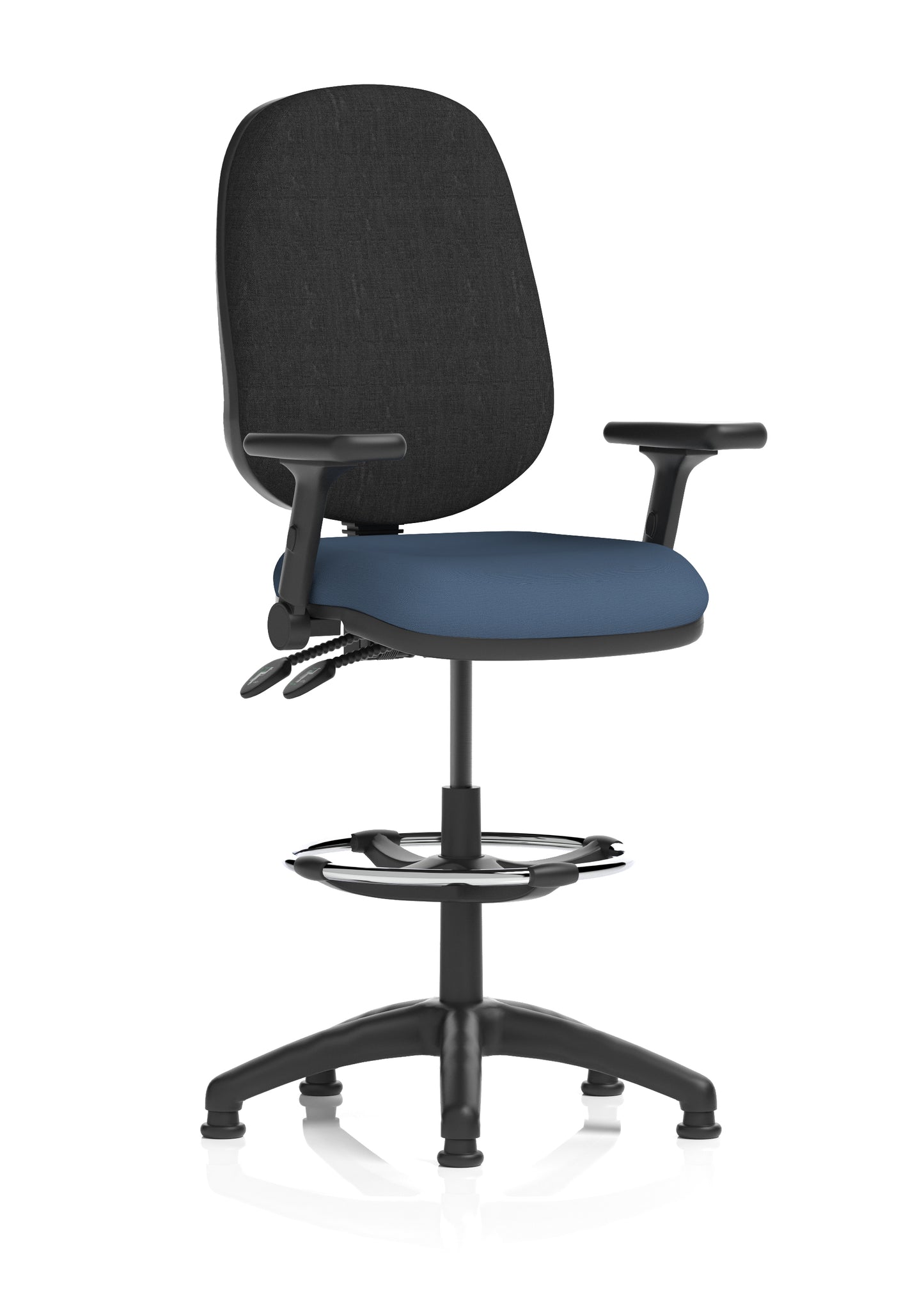 Eclipse Plus II Task Operator Office Chair with Hi Rise Draughtsman Kit - Available in 20 Colour Choices
