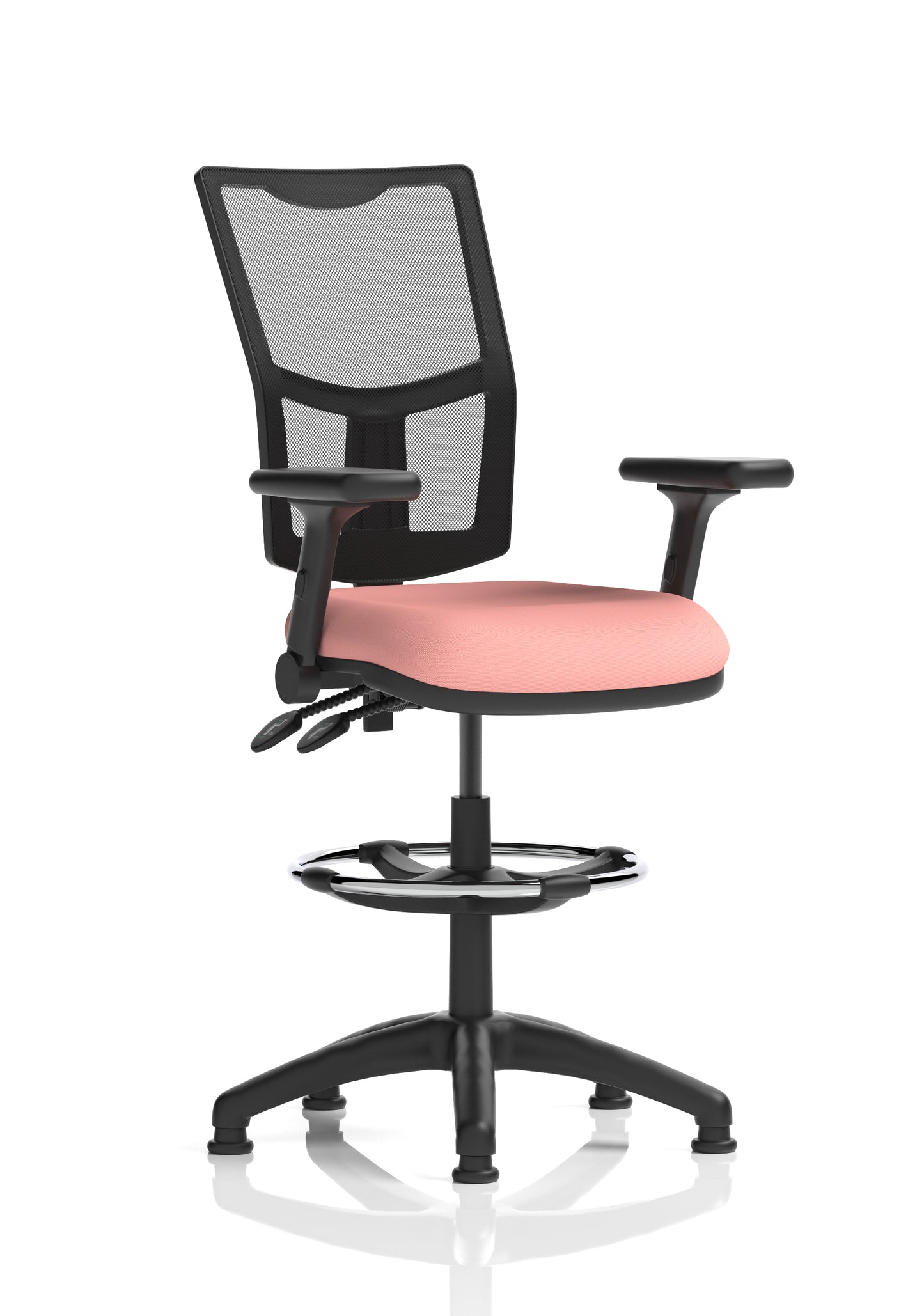 Eclipse Plus II Medium Mesh Back Task Operator Office Chair - Multiple Arm Options - Draughtsman Kit Option - Available in 20 Colour Choices