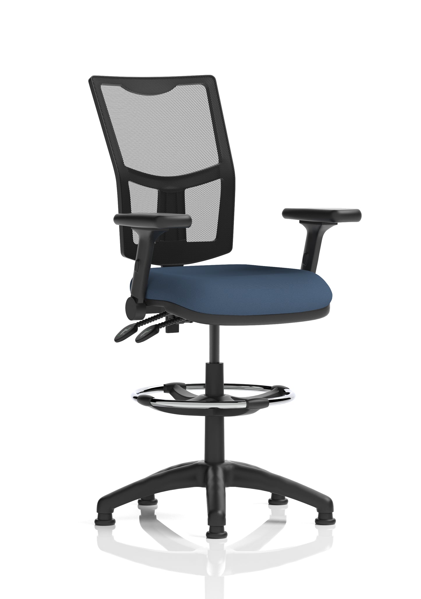 Eclipse Plus II Medium Mesh Back Task Operator Office Chair - Multiple Arm Options - Draughtsman Kit Option - Available in 20 Colour Choices