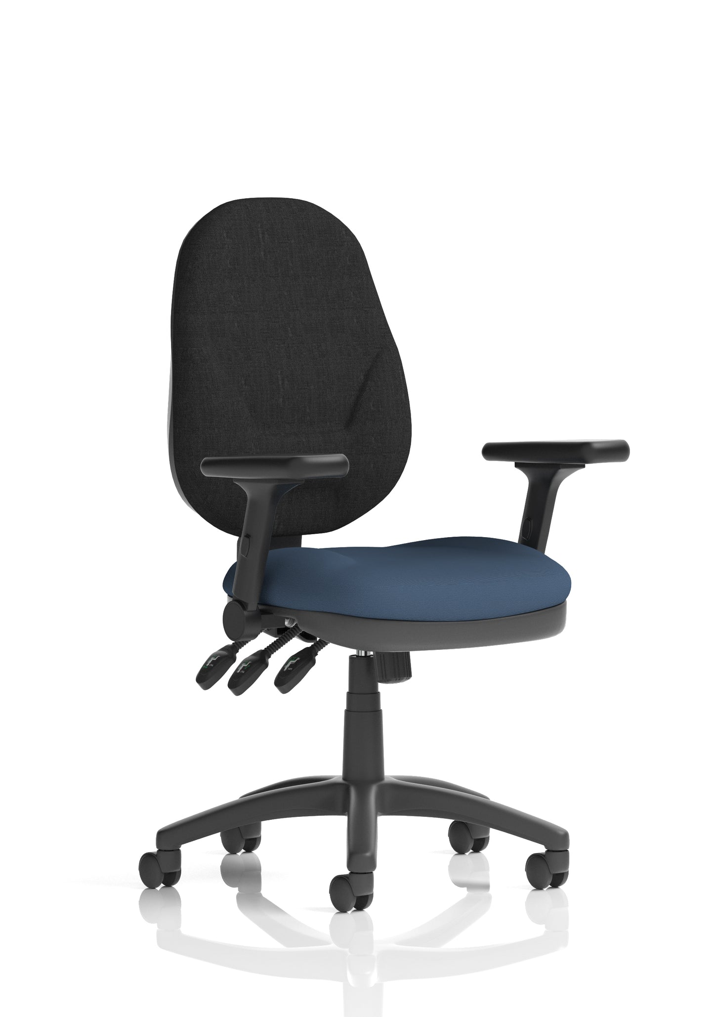 Eclipse Plus XL High Back Fabric Task Operator Office Chair - Multiple Arm Options - Available in 20 Colour Choices