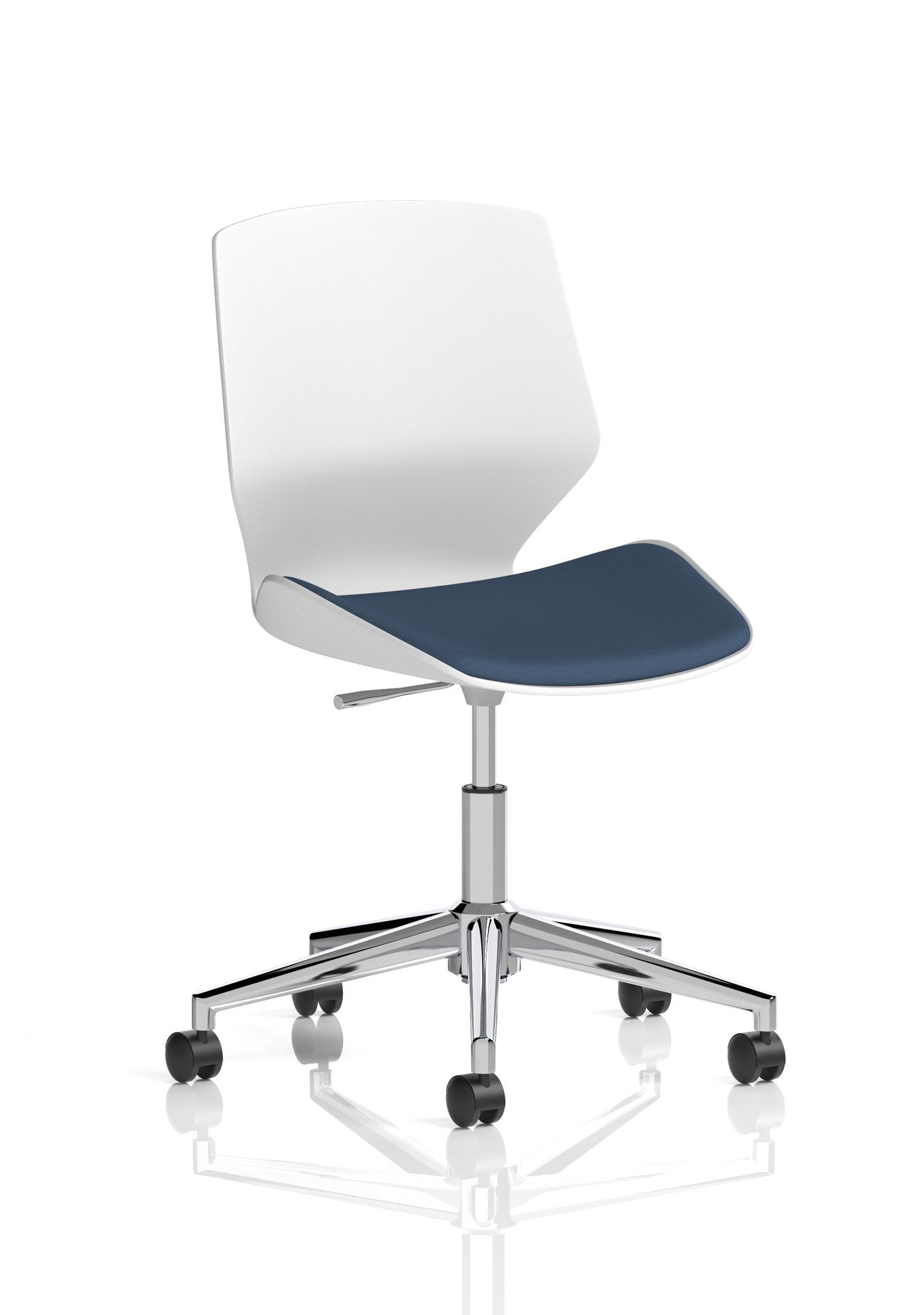 Florence White Frame Fabric Office Chair - Multiple Colour Options