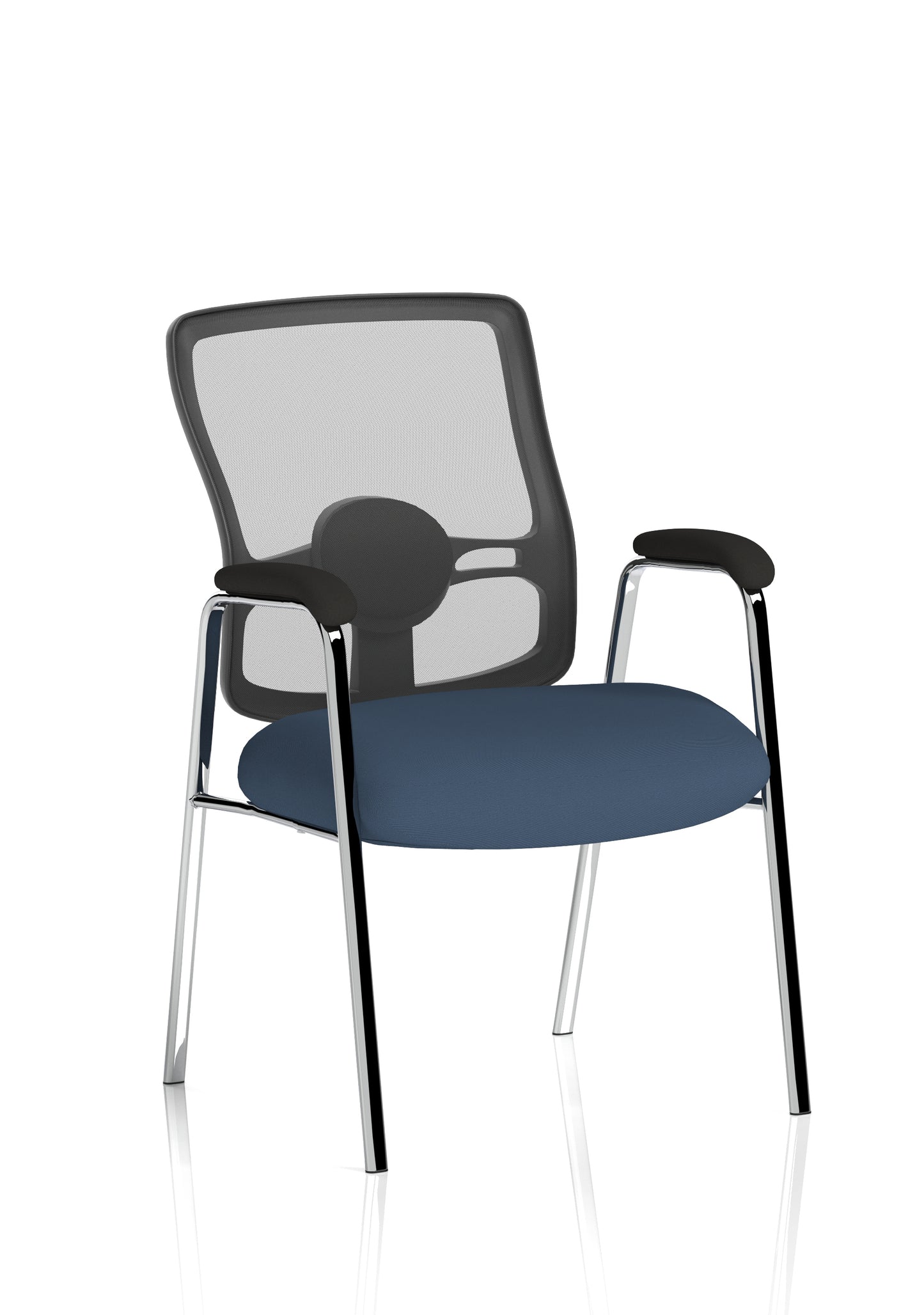 Portland Medium Mesh Back (Straight Leg) Visitor Chair with Fixed Arms - Available in 20 Colour Choices