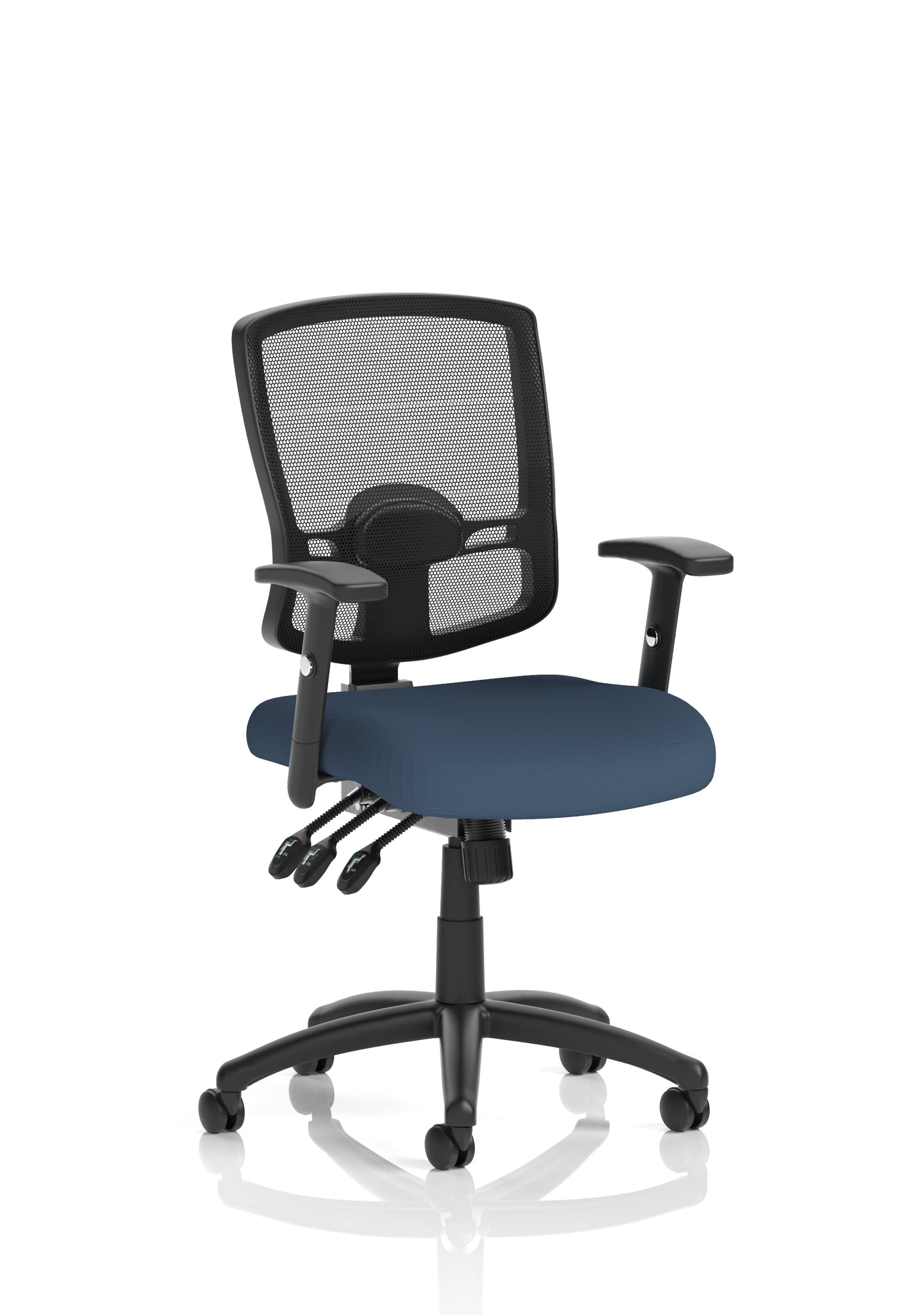 Portland III High Mesh Back Task Operator Office Chair with Height Adjustable Arms - Available in 20 Colour Choices