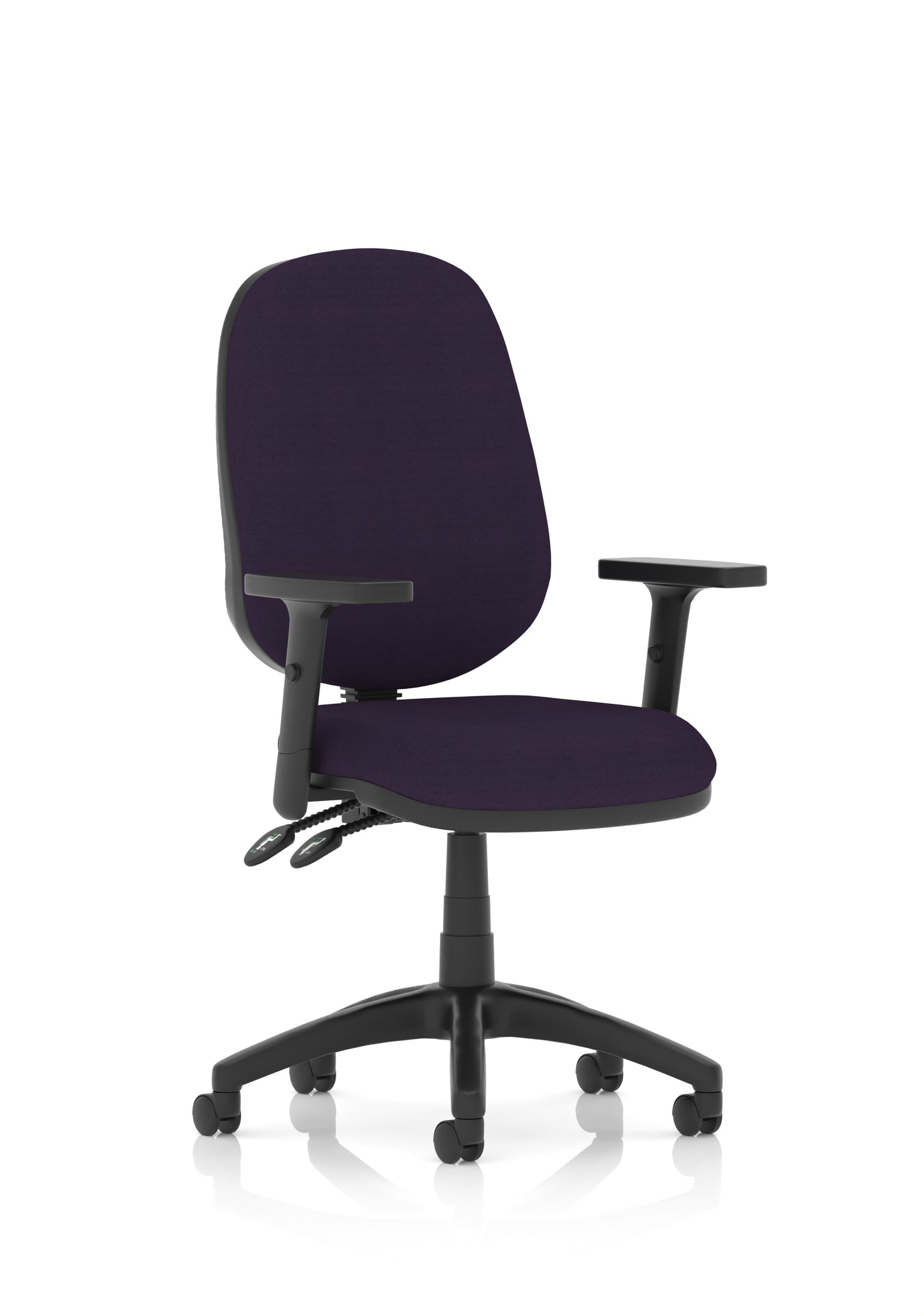 Luna II Lever Task Operator Chair - Optional Arm Choice - 11 Colour Choice
