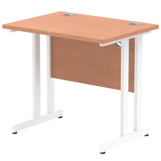 Impulse 800mm Slimline Desk Cantilever Leg - 800mm - Multiple Colour Options