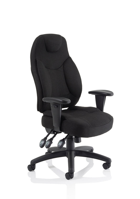 Galaxy High Back Task Operator Office Chair with Height Adjustable Arms