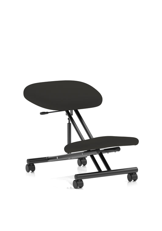 Kneeling Task Operator Stool - Black or Silver - Available in 20 Colour Choices