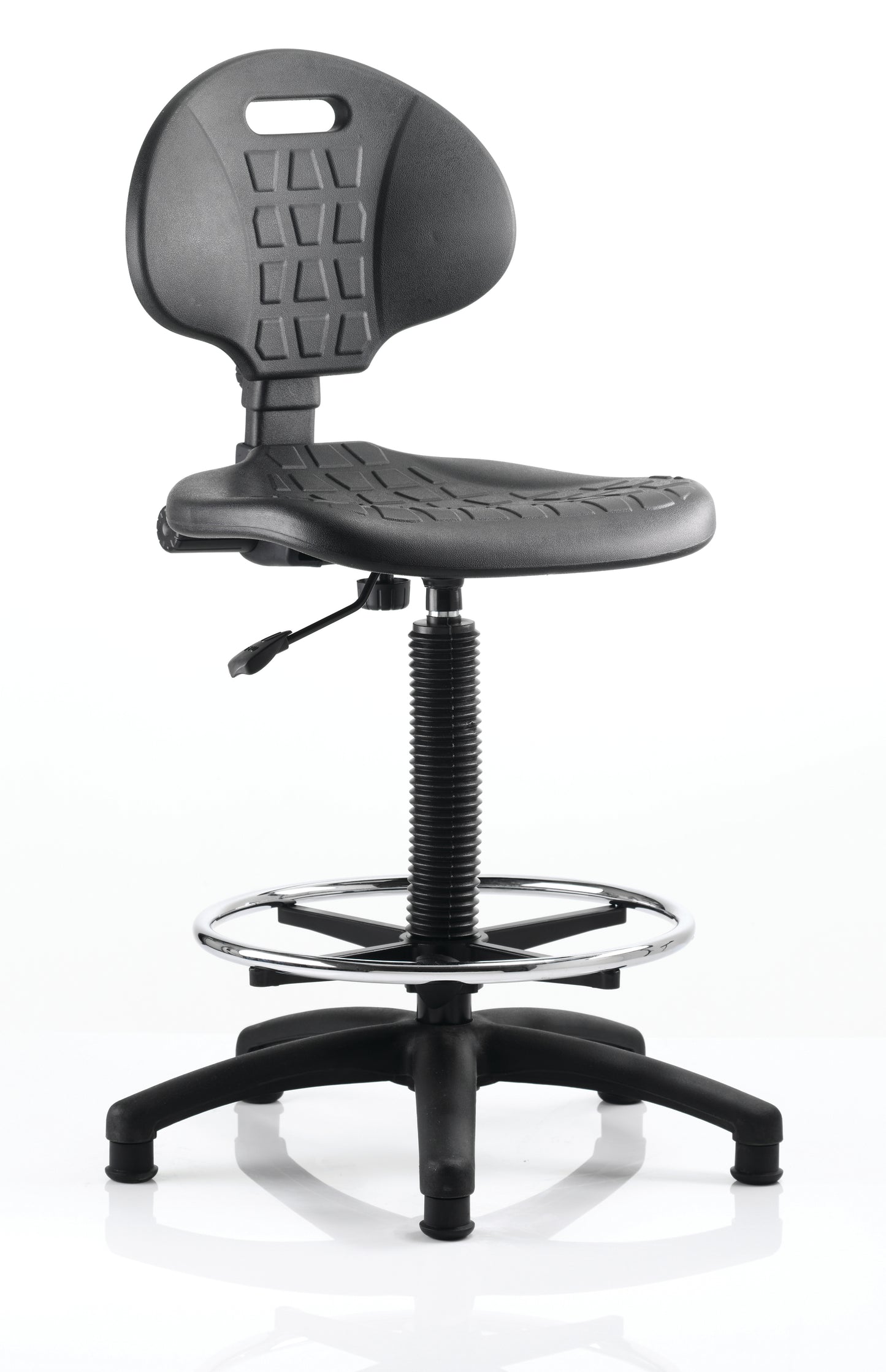 Malaga Polyurethane Medium Back Hi Rise Draughtsman Task Operator Office Chair