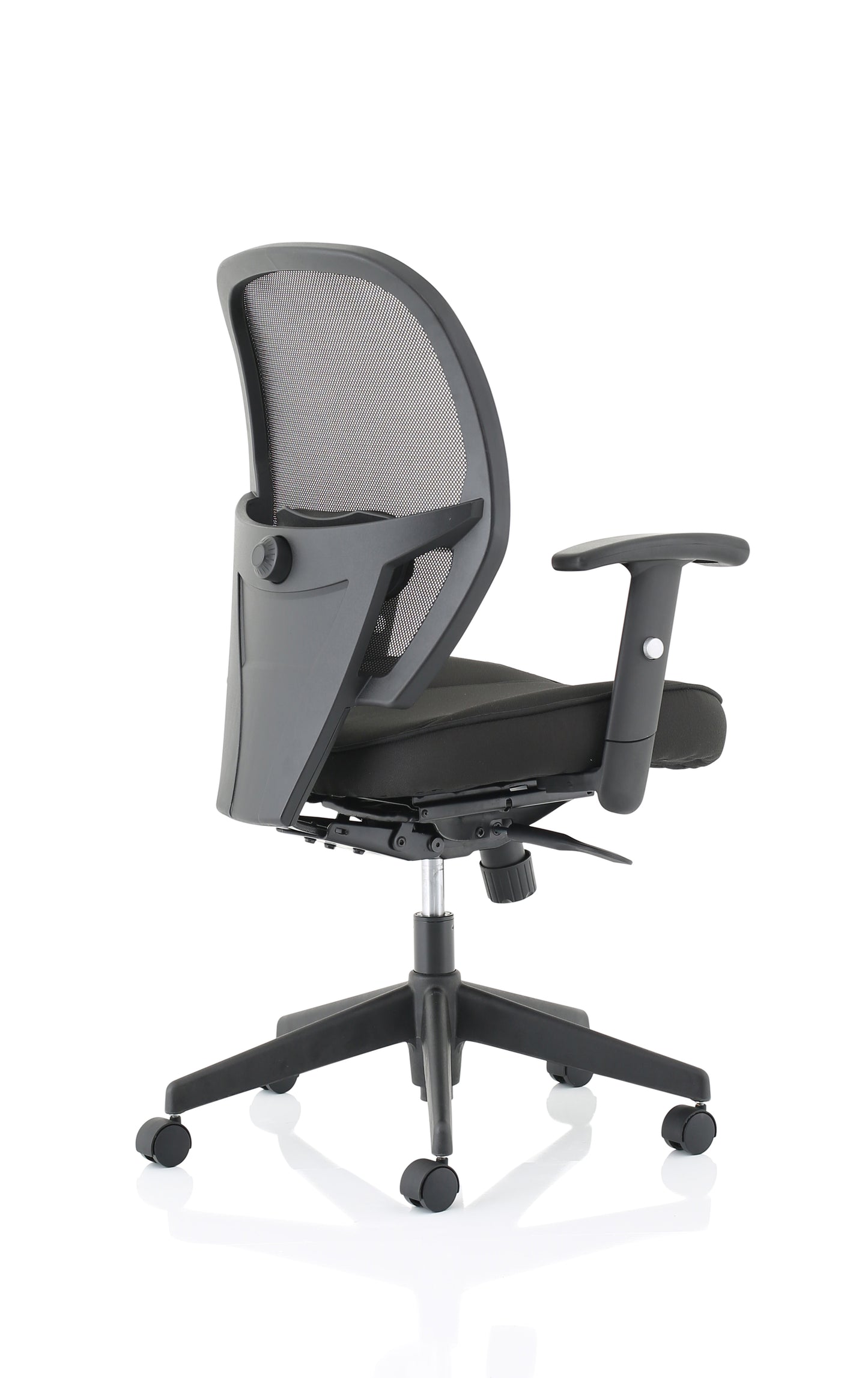 Denver High Mesh Back Black Task Operator Office Chair with Height Adjustable Arms - Optional Headrest